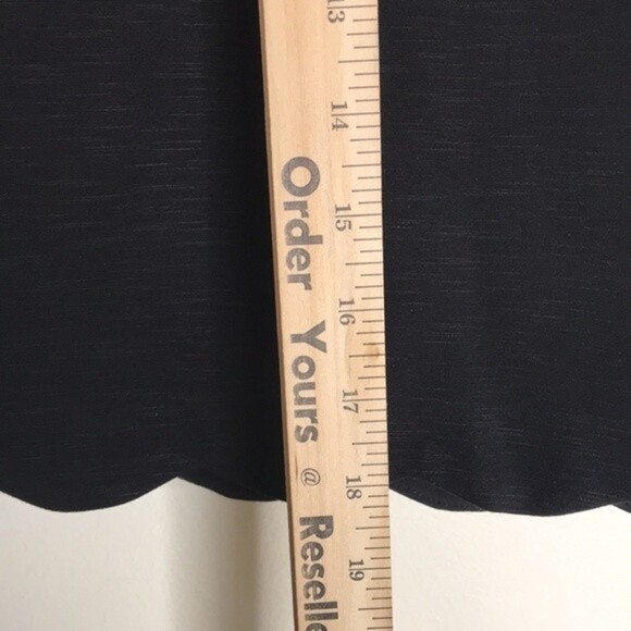 Skies are Blue Scalloped Hem & pockets black Skirt - Picture 7 of 10